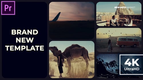 Split Screen Gallery Slideshow Opener | MOGRT