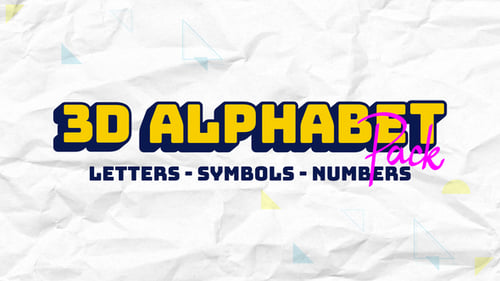 3D Alphabet Letters