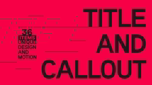 Minimal Titles & Callouts
