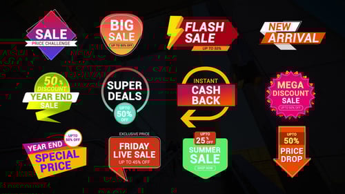 Clean Sale Labels & Badges Pack