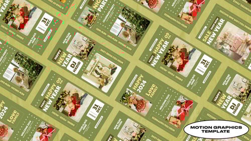 New Year Social Media Stories | Mogrt