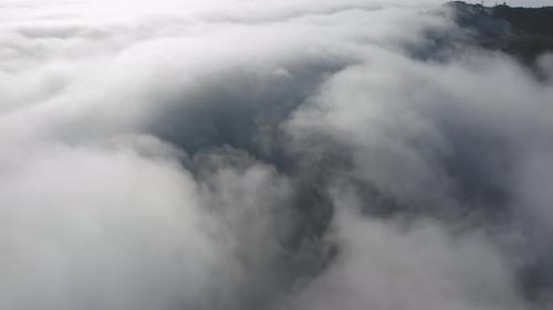 Beautiful Sunrise in the Mountains. Cinematic Aerial for Slow Motion b Roll