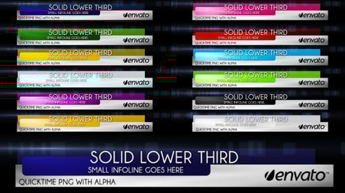 Solid Lower Thirds Pack
