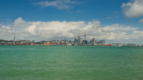 View on Auckland Central Part over the Channel