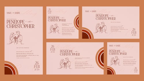 Wooing Wedding Invitation