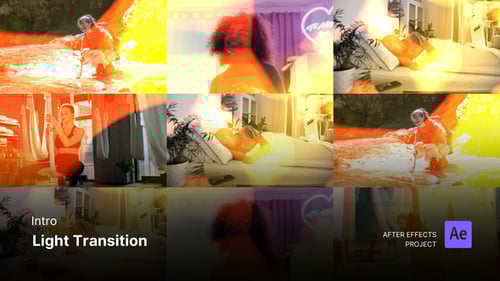 Intro/Opening - Light Transition After Effects Project Files