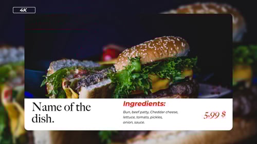 Food Menu | FCPX & Apple Motion