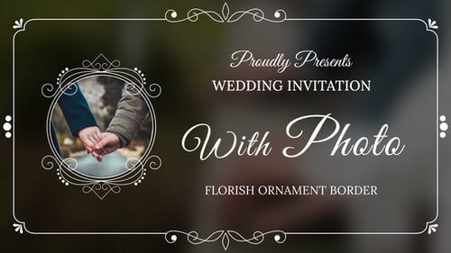Wedding Invitation with Photo | DaVinci Resolve
