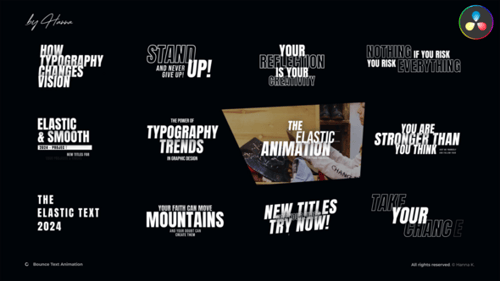 Bounce Text Animation - DR