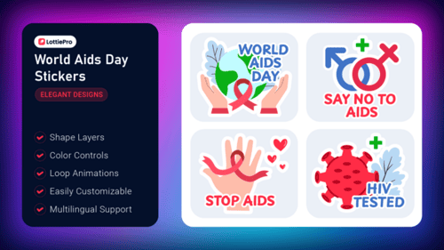 World Aids Day Stickers