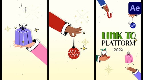 New Year Things Typography Stories for After Effects