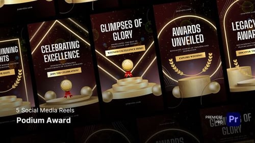 Social Media Reels - Podium Award Premiere Pro Templates