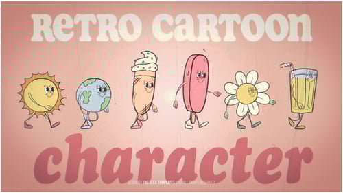 Retro Cartoon Character - Summer