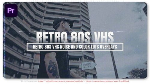 Retro 80s VHS Noise And Color Luts Overlays