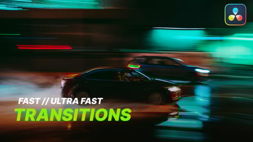 Ultra Fast Transitions for Davinci Resolve