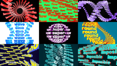 Abstract 3D Titles - Text Animation