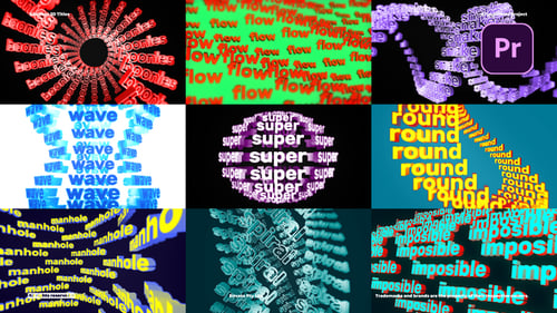 Abstract 3D Titles - Text Animation