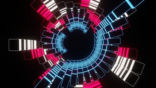 Neon Shimmering Disco Tunnel 02