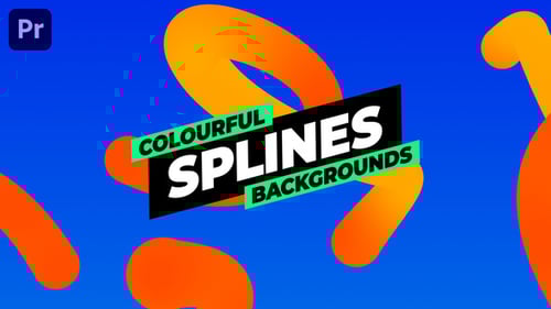 Colourful Splines Backgrounds
