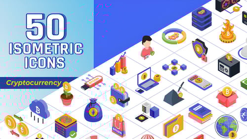Isometric Icons Crypto Currency