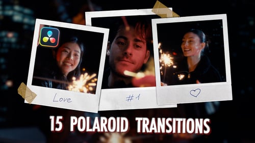 15 Polaroid Transitions for DaVinci Resolve