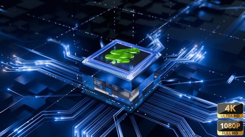 High Tech Circuit Logo Reveal