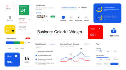 Business Infographic Widget