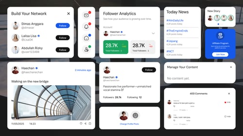 Creative Social Media Widget