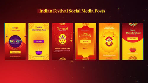 Indian Festival Social Media Posts