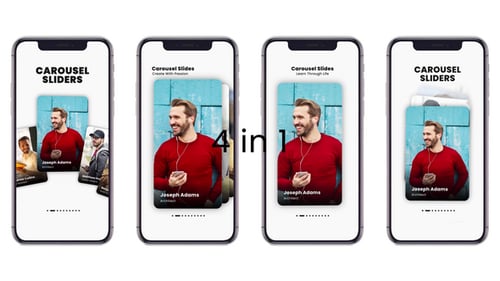 Vertical Carousel Slides Animation Pack