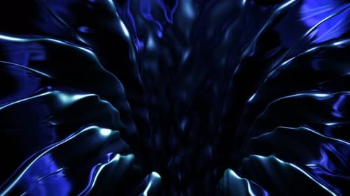 Moving Tunnel with Metallic Textures