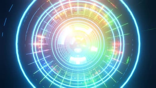 Vj loop. 3d rendered laser beams and wireframe figures.