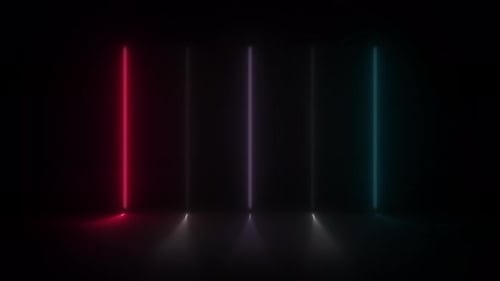 Concept 57-N1 Abstract Neon Lights Animation