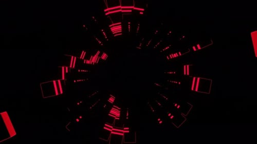 Neon Shimmering Disco Tunnel