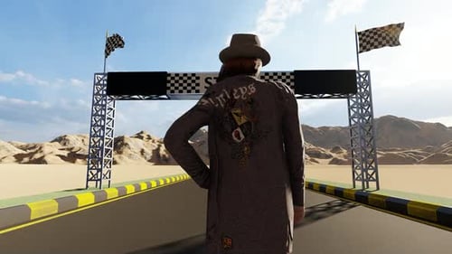 Car Race Start Moment