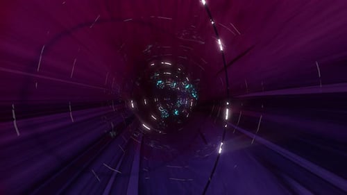 Light Tunnel 3D Render