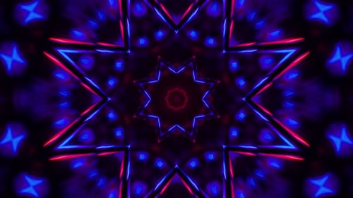 Red Blue Neon Motion Background Vj Loo
