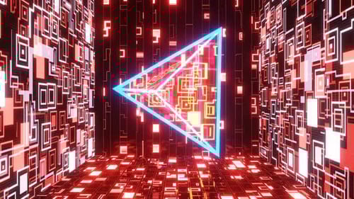 Vj Loop Abstract Pyramid Rotation 02