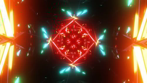 Neon Multicolored Flickering Lights Discos