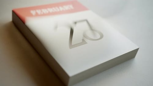 Year calendar with fast flipping pages. Showing passing time, aging, busy life.