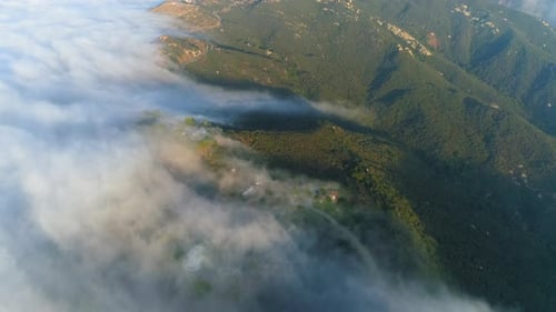 Beautiful Sunrise in the Mountains, Cinematic Aerial for Slow Motion b Roll