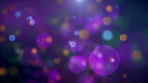 Soft Bokeh Colorful Particles