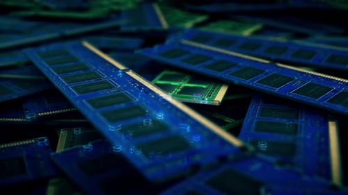 A Lot Of Used Computer Rams Or Parts 4k