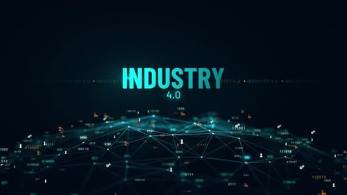 Industry 4.0 Artificial Intelligence Digital Globe Animation 4K