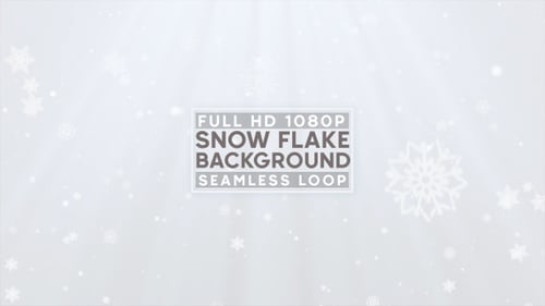 White Snow Flake Background