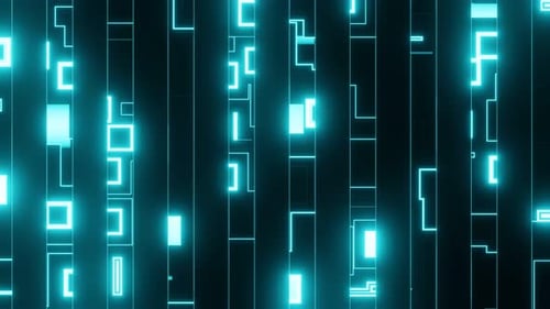 VJ Loop cayendo por líneas abstractas