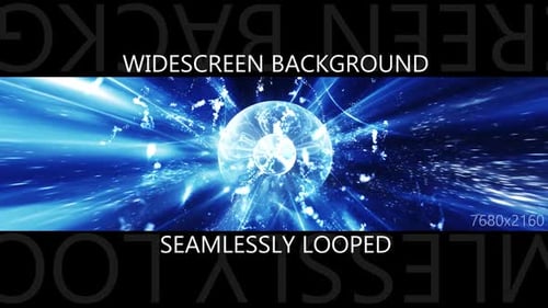 Sphere Blue Particles Background