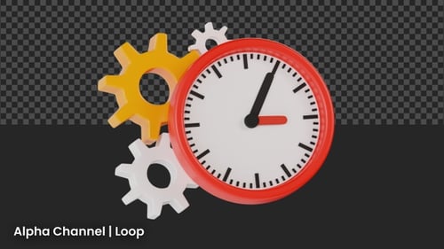 3D Time Management Animation | Alpha Loop