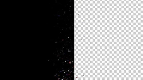 Confetti Splash with alpha channel
