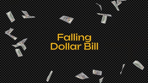 Falling 100 Dollar Bill